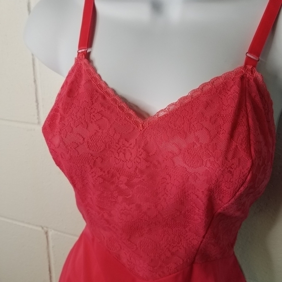 Vtg 50s Seampure lace fullslip lingerie dress - Picture 4 of 8